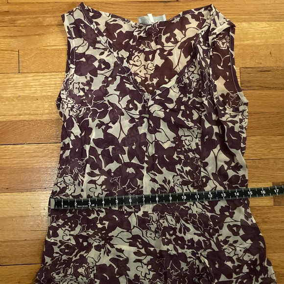 Comrags silk v-neck sheer dress, midi - Picture 7 of 9